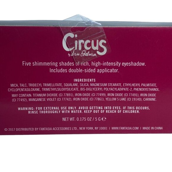 Circus by Sam Edelman Eyeshadow Set 5 Shimmering Shades High Intensity .175 oz - Picture 3 of 6
